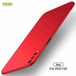 For vivo Y30 MOFI Frosted PC Ultra-thin Hard Case (Red)