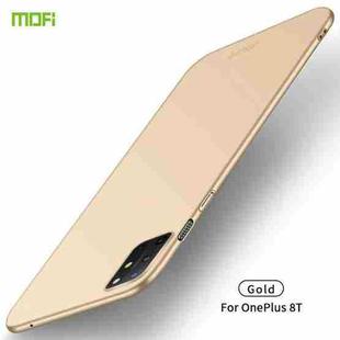 For OnePlus 8T MOFI Frosted PC Ultra-thin Hard Case (Gold)