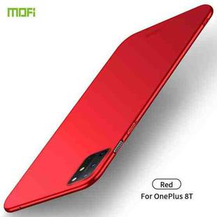 For OnePlus 8T MOFI Frosted PC Ultra-thin Hard Case (Red)