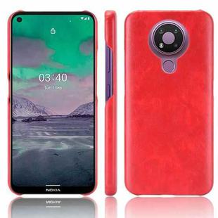 For Nokia 3.4 Shockproof Litchi Texture PC + PU Case(Red)