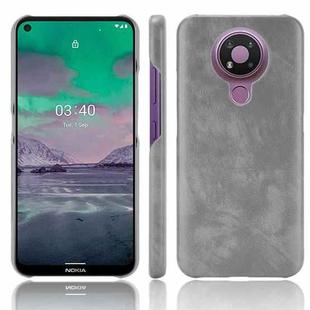 For Nokia 3.4 Shockproof Litchi Texture PC + PU Case(Gray)