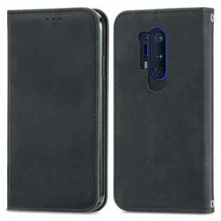 Retro Skin Feel Business Magnetic Horizontal Flip Leather Case With Holder & Card Slots & Wallet & Photo Frame For OnePlus 8 Pro(Black)