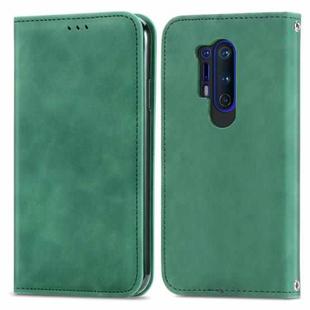 Retro Skin Feel Business Magnetic Horizontal Flip Leather Case With Holder & Card Slots & Wallet & Photo Frame For OnePlus 8 Pro(Green)