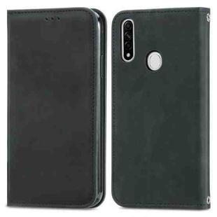 Retro Skin Feel Business Magnetic Horizontal Flip Leather Case With Holder & Card Slots & Wallet & Photo Frame For OPPO A8(Black)