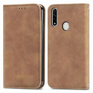 Retro Skin Feel Business Magnetic Horizontal Flip Leather Case With Holder & Card Slots & Wallet & Photo Frame For OPPO A8(Brown)