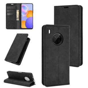 For Huawei Y9A / Enjoy 20 Plus 5G Retro-skin Business Magnetic Suction Leather Case with Holder & Card Slots & Wallet(Black)