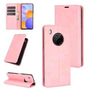 For Huawei Y9A / Enjoy 20 Plus 5G Retro-skin Business Magnetic Suction Leather Case with Holder & Card Slots & Wallet(Pink)