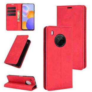 For Huawei Y9A / Enjoy 20 Plus 5G Retro-skin Business Magnetic Suction Leather Case with Holder & Card Slots & Wallet(Red)