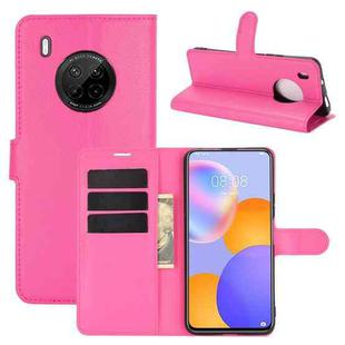 For Huawei Y9A / Enjoy 20 Plus 5G Litchi Texture Horizontal Flip Protective Case with Holder & Card Slots & Wallet(Rose red)
