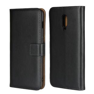 Horizontal Flip Leather Case for OnePlus 6T, with Magnetic Clasp & Holder & Card Slot & Wallet(Black)