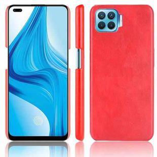 For OPPO F17 Pro / A93 / Reno4 Lite / Reno4 F Shockproof Litchi Texture PC + PU Case(Red)
