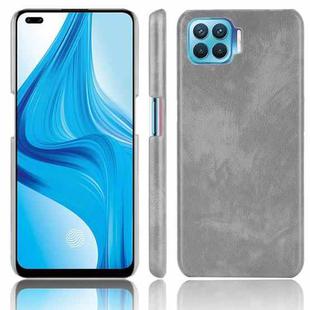 For OPPO F17 Pro / A93 / Reno4 Lite / Reno4 F Shockproof Litchi Texture PC + PU Case(Gray)