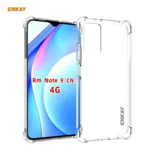 For Xiaomi Redmi Note 9 4G / Redmi 9 Power Hat-Prince ENKAY Clear TPU Shockproof Case Soft Anti-slip Cover