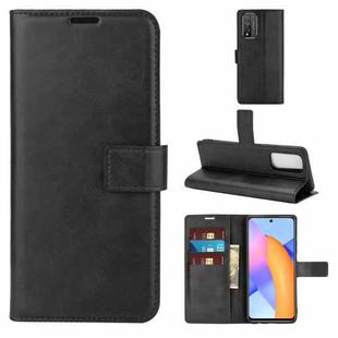 Retro Calf Pattern Buckle Horizontal Flip Leather Case with Holder & Card Slots & Wallet For Huawei Honor 10X Lite(Black)