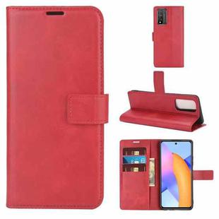 Retro Calf Pattern Buckle Horizontal Flip Leather Case with Holder & Card Slots & Wallet For Huawei Honor 10X Lite(Red)