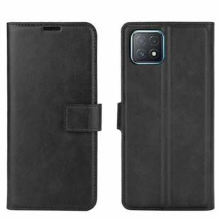 Retro Calf Pattern Buckle Horizontal Flip Leather Case with Holder & Card Slots & Wallet For OPPO A72 5G / A73 5G(Black)