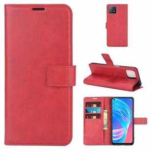 Retro Calf Pattern Buckle Horizontal Flip Leather Case with Holder & Card Slots & Wallet For OPPO A72 5G / A73 5G(Red)