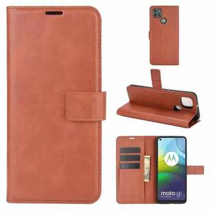 Retro Calf Pattern Buckle Horizontal Flip Leather Case with Holder & Card Slots & Wallet For Motorola Moto G9 Power(Light Brown)