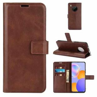 For Huawei Y9A / Enjoy 20 Plus Retro Calf Pattern Buckle Horizontal Flip Leather Case with Holder & Card Slots & Wallet(Dark Brown)