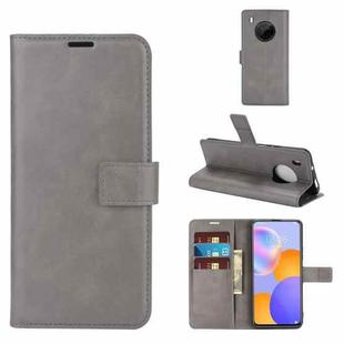 For Huawei Y9A / Enjoy 20 Plus Retro Calf Pattern Buckle Horizontal Flip Leather Case with Holder & Card Slots & Wallet(Grey)