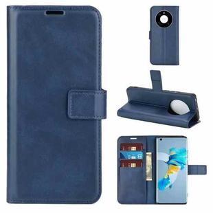 For Huawei Mate 40 Retro Calf Pattern Buckle Horizontal Flip Leather Case with Holder & Card Slots & Wallet(Blue)