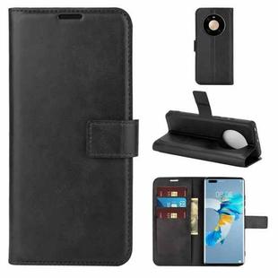 For Huawei Mate 40 Pro Retro Calf Pattern Buckle Horizontal Flip Leather Case with Holder & Card Slots & Wallet(Black)