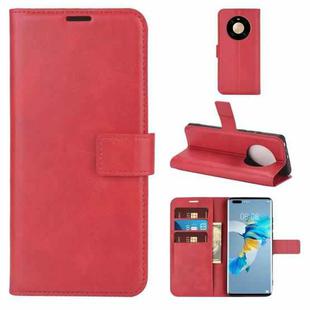 For Huawei Mate 40 Pro Retro Calf Pattern Buckle Horizontal Flip Leather Case with Holder & Card Slots & Wallet(Red)