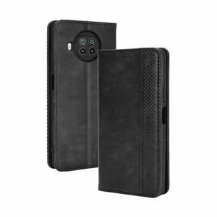 For Xiaomi Mi 10T Lite 5G / Redmi Note 9 Pro 5G Magnetic Buckle Retro Crazy Horse Texture Horizontal Flip Leather Case  , with Holder & Card Slots & Photo Frame(Black)