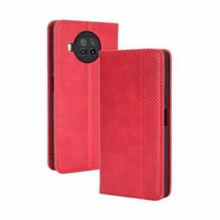 For Xiaomi Mi 10T Lite 5G / Redmi Note 9 Pro 5G Magnetic Buckle Retro Crazy Horse Texture Horizontal Flip Leather Case  , with Holder & Card Slots & Photo Frame(Red)