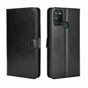 For OPPO Realme C17 / Realme 7i Retro Crazy Horse Texture Horizontal Flip Leather Case with Holder & Card Slots & Photo Frame(Black)