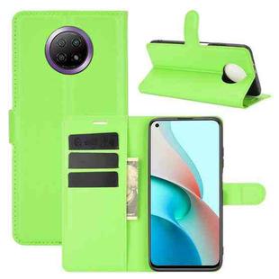 For Xiaomi Redmi Note 9 5G Litchi Texture Horizontal Flip Protective Case with Holder & Card Slots & Wallet(Green)