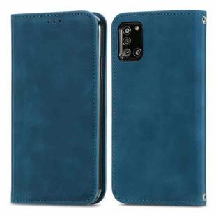 For Samsung Galaxy A32 5G Retro Skin Feel Business Magnetic Horizontal Flip Leather Case with Holder & Card Slots & Wallet & Photo Frame(Blue)