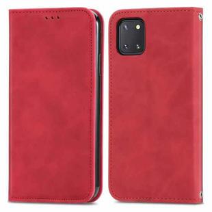 For Samsung Galaxy Note10 Lite / A81 Retro Skin Feel Business Magnetic Horizontal Flip Leather Case with Holder & Card Slots & Wallet & Photo Frame(Red)