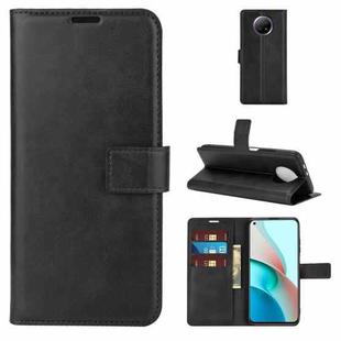 Retro Calf Pattern Buckle Horizontal Flip Leather Case with Holder & Card Slots & Wallet For Xiaomi Redmi Note 9 5G(Black)