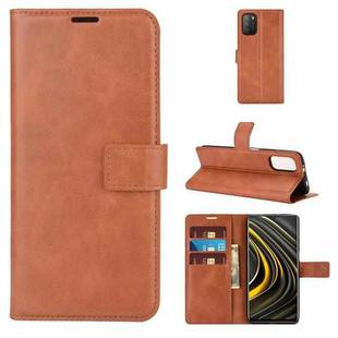 Retro Calf Pattern Buckle Horizontal Flip Leather Case with Holder & Card Slots & Wallet For Xiaomi POCO M3(Light Brown)