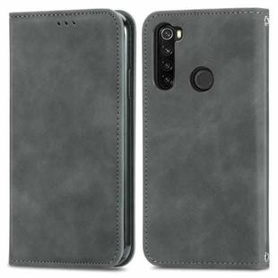 For Xiaomi Redmi Note 8 Retro Skin Feel Business Magnetic Horizontal Flip Leather Case With Holder & Card Slots & Wallet & Photo Frame(Gray)