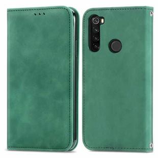 For Xiaomi Redmi Note 8 Retro Skin Feel Business Magnetic Horizontal Flip Leather Case With Holder & Card Slots & Wallet & Photo Frame(Green)