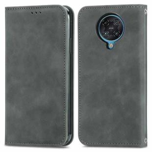 For Xiaomi Redmi K30 Pro / K30 Ultra Retro Skin Feel Business Magnetic Horizontal Flip Leather Case With Holder & Card Slots & Wallet & Photo Frame(Gray)