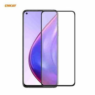 For Xiaomi Mi 10T 5G ENKAY Hat-Prince Anti-drop Full Glue Tempered Glass Full Screen Film Anti-fall Protector