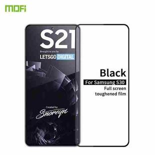 For Samsung Galaxy S21 5G MOFI 9H 2.5D Full Screen Tempered Glass Film(Black)