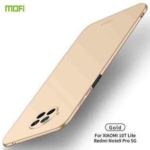 For Xiaomi Mi 10T Lite/NOTE9 PRO 5G MOFI Frosted PC Ultra-thin Hard C(Gold)