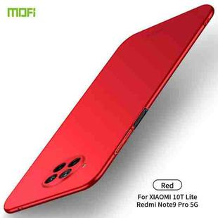 For Xiaomi Mi 10T Lite/NOTE9 PRO 5G MOFI Frosted PC Ultra-thin Hard C(Red)