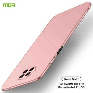 For Xiaomi Mi 10T Lite/NOTE9 PRO 5G MOFI Frosted PC Ultra-thin Hard C(Rose gold)