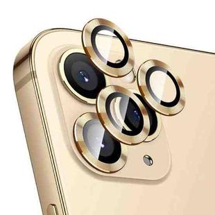 For iPhone 12 Pro Max ENKAY Hat-Prince Aluminium Alloy + Tempered Glass Camera Lens Cover Full Coverage Protector(Gold)