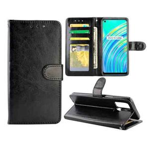 For OPPO Realme C17/7i Crazy Horse Texture Leather Horizontal Flip Protective Case with Holder & Card Slots & Wallet & Photo Frame(Black)