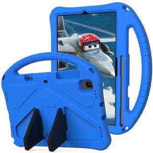 For Galaxy Tab A7 10.4 (2020) T500 EVA Flat Anti Falling Protective Case Shell with Holder(Blue)