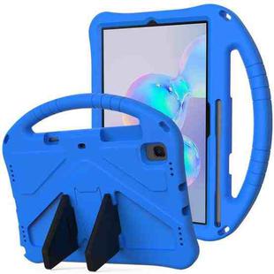 For Galaxy Tab S6 T860/T865 EVA Flat Anti Falling Protective Case Shell with Holder(Blue)