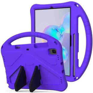 For Galaxy Tab S6 T860/T865 EVA Flat Anti Falling Protective Case Shell with Holder(Purple)