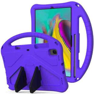 For Galaxy Tab S5e T720/T725 EVA Flat Anti Falling Protective Case Shell with Holder(Purple)