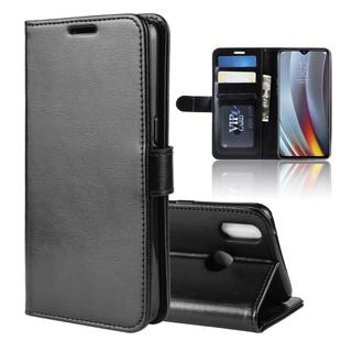 Crazy Horse Horizontal Flip PU Leather Case for OPPO Realme 3 Pro / Realme X Lite, with Wallet Holder & Card Slots & Photo Frame(Black)